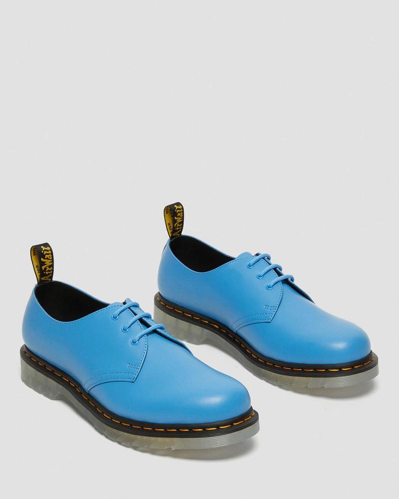 Dr Martens 1461 Iced Smooth Leren Oxford Schoenen Dames Blauw | NL 443SGL